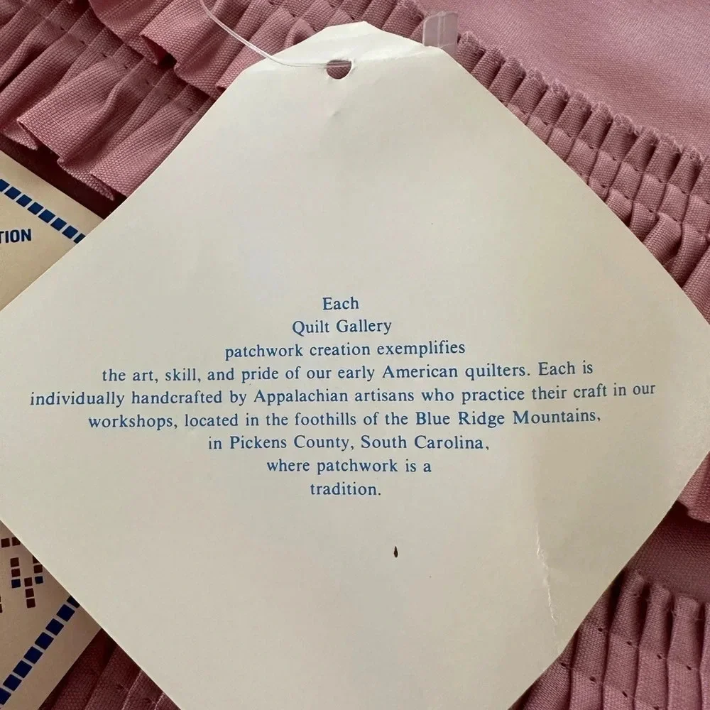 NWT Vintage Set of 6 Pink Mauve Quilted Kitchen Placemats Country‎ Farmhouse New